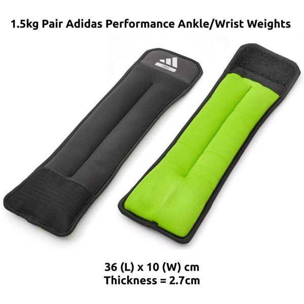Adidas Performance Ankle/Wrist Weights (In Pairs) (ADWT - 12631/2 - NL) - Gymsportz