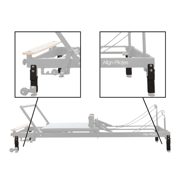 Align Leg Extensions for R8 - Pro Pilates Reformer – Black - Gymsportz