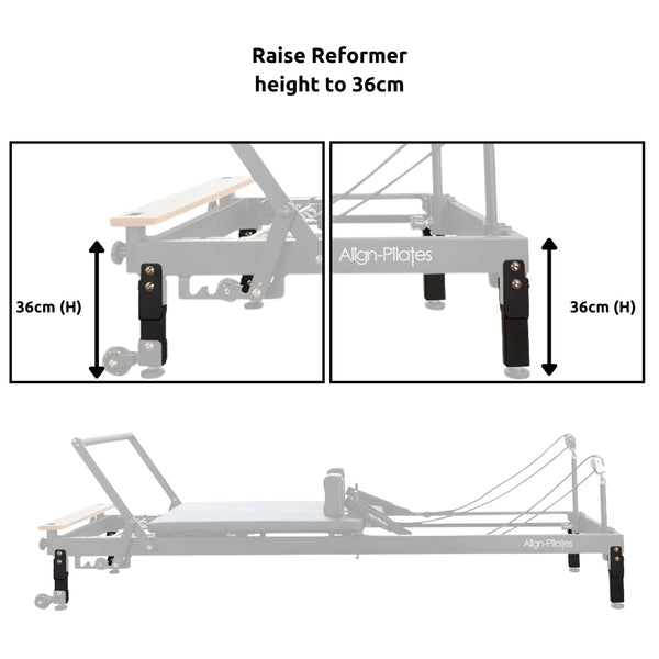 Align Leg Extensions for R8 - Pro Pilates Reformer – Black - Gymsportz