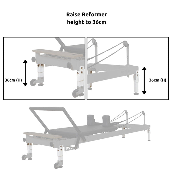 Align Leg Extensions for R8 - Pro Pilates Reformer – White - Gymsportz