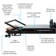 Align R8 - Pro Pilates Reformer – Black - Gymsportz