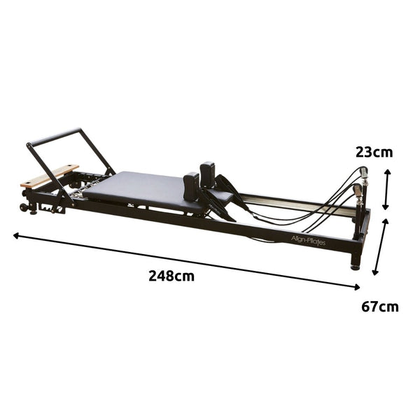 Align R8 - Pro Pilates Reformer – Black - Gymsportz