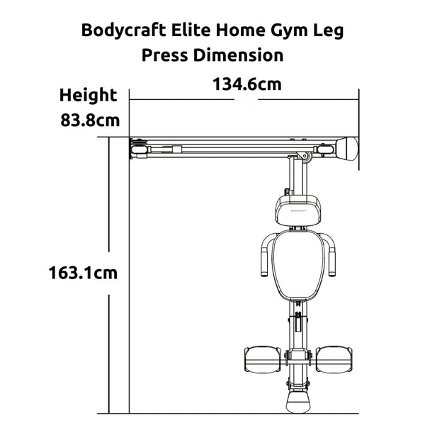 Bodycraft Elite Home Gym Leg Press Option - Gymsportz