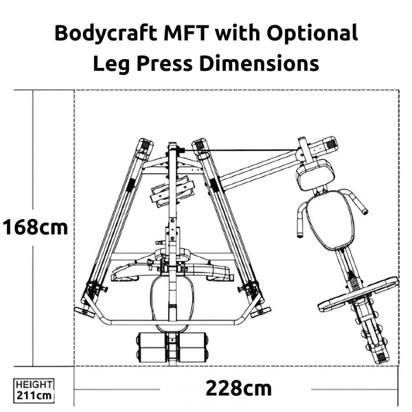 Bodycraft MFT Leg Press Option - Gymsportz