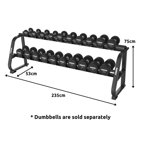 Force USA 2 Tier Round Dumbbell Rack - Gymsportz