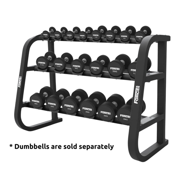 Force USA 3 Tier Round Dumbbell Rack - Gymsportz