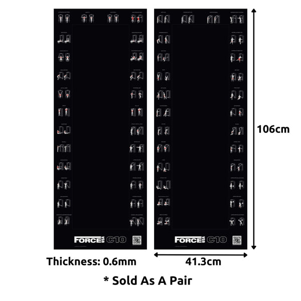Force USA C10 Magnetic Exercise Chart (In Pairs) - Gymsportz
