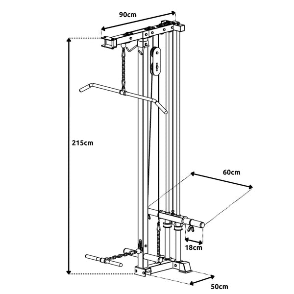Pivot HR - LR01 Lat & Row Attachment - Gymsportz