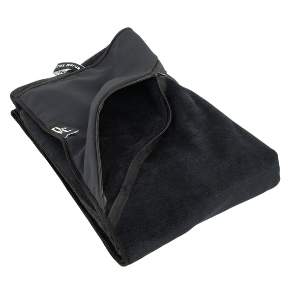 PTP Microfibre Action Towel Large – Black - Gymsportz