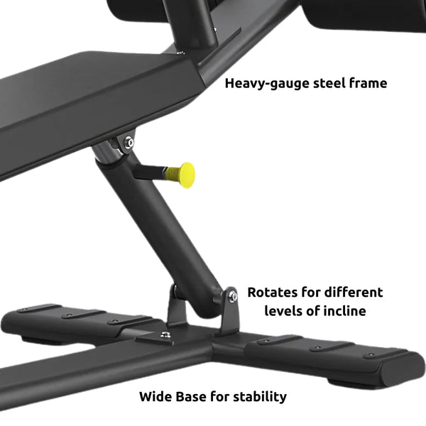 Spirit SP7511 Abdominal Bench - Gymsportz