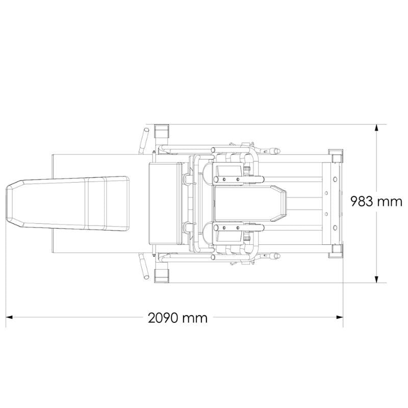 Bodycraft F660 Linear Bearing Leg Press / Hack Squat - Gymsportz