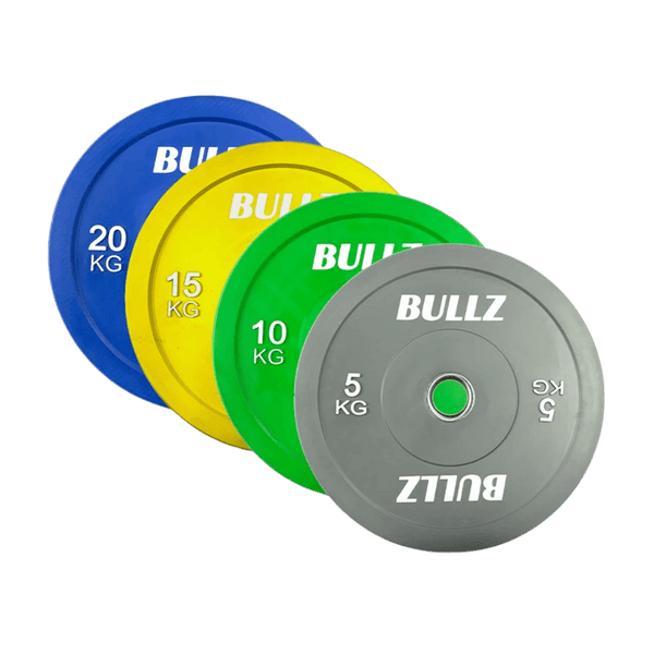 Bullz Colored Bumper Plates (In Pairs) - Gymsportz