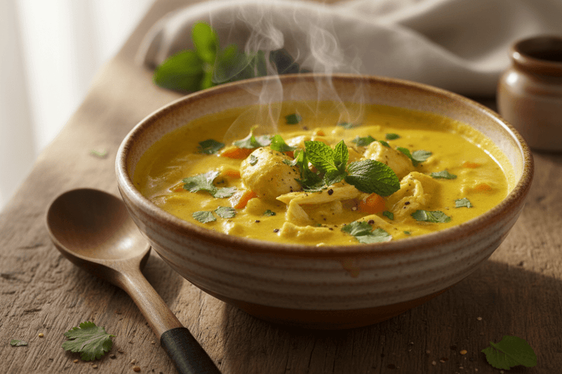 Healthy & Healing: Creamy Turmeric Chicken Soup Recipe