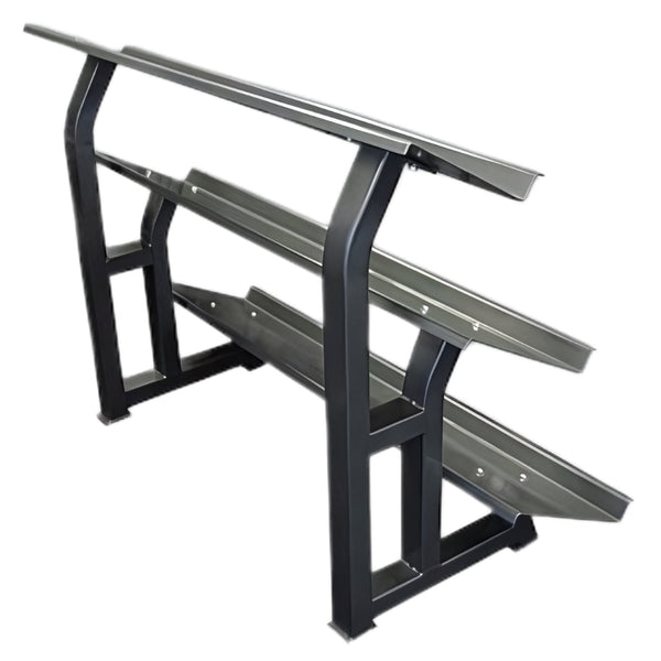 3 Tier Flat Tray Dumbbell Rack - Gymsportz