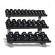 3 Tier Flat Tray Dumbbell Rack - Gymsportz