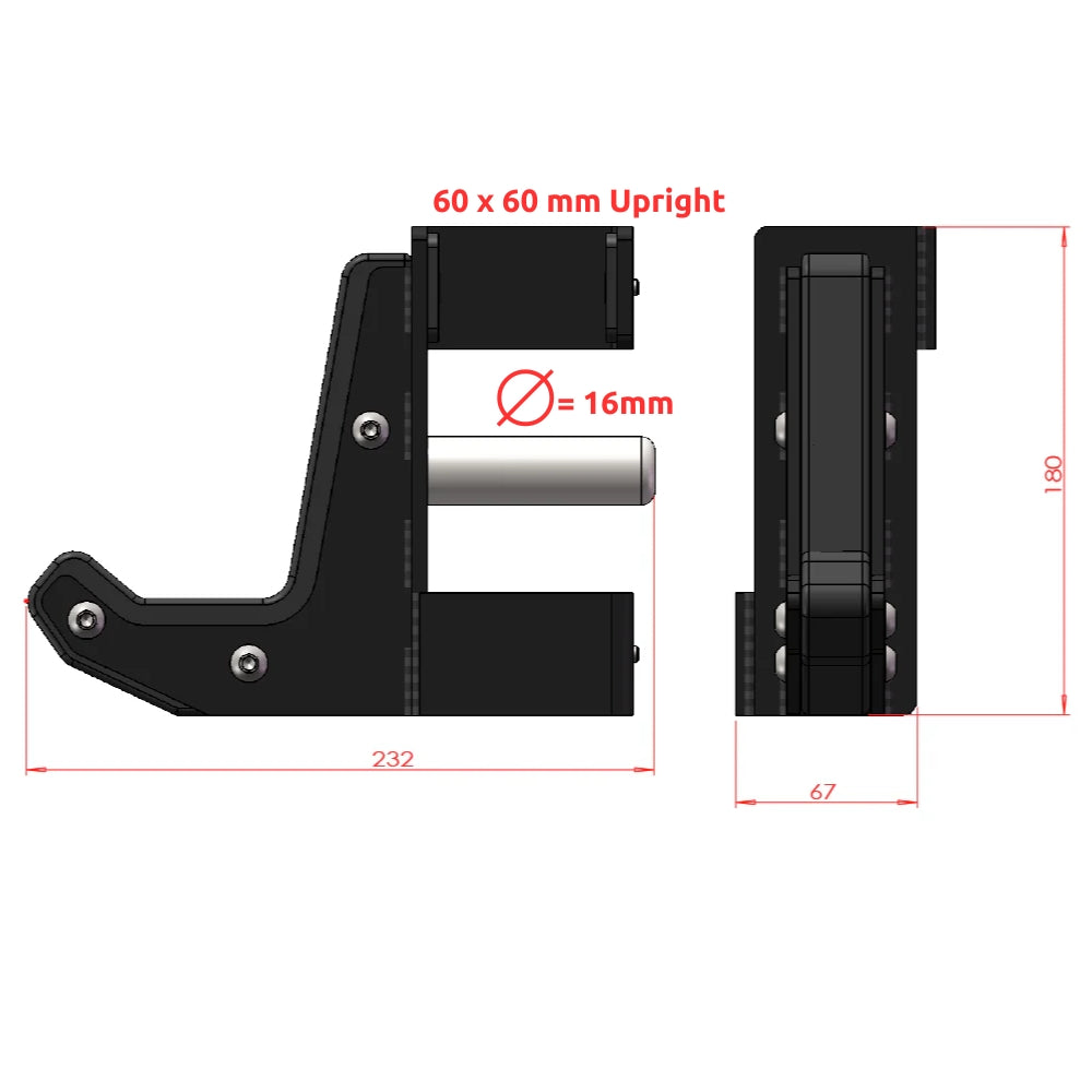 Force USA MyRack Sandwich J-Hook (In Pairs) (F-RACK-JHOOK-S)