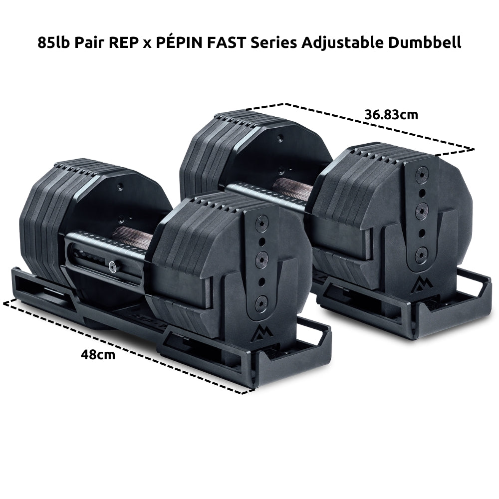 REP x PÉPIN FAST Series Adjustable Dumbbell (In Pairs)