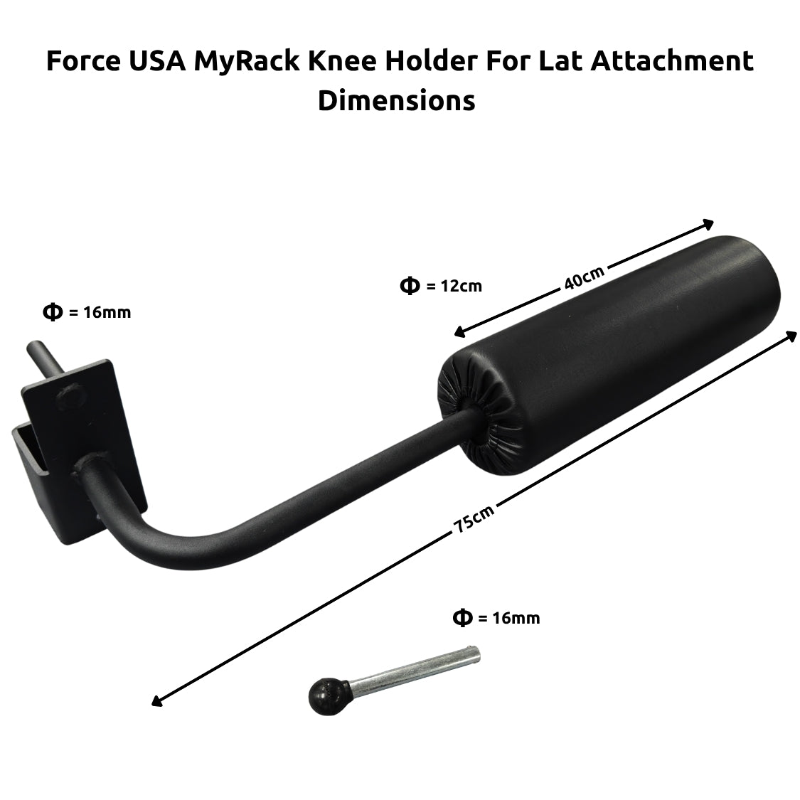 Force USA MyRack Knee Holder for Lat Attachment (F-MYRACK-KNEE)