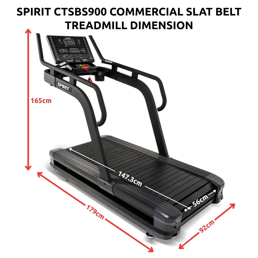 Spirit CTSBS900 Commercial Slat Belt Treadmill