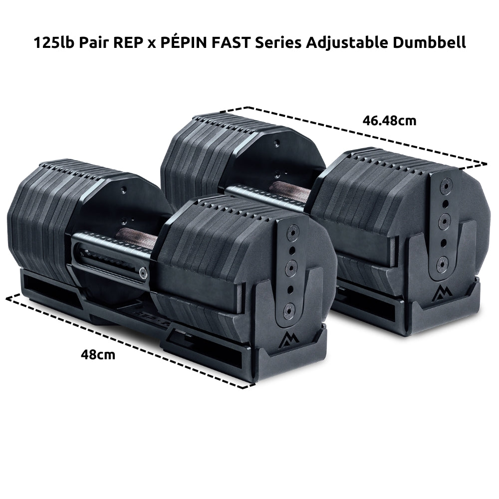 REP x PÉPIN FAST Series Adjustable Dumbbell (In Pairs)