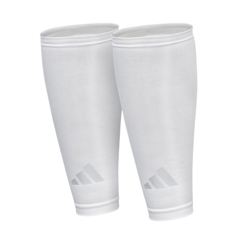 Adidas Aeroready Compression Calf Sleeves - White (In Pairs) (ADSL - 13013/4WH) - Gymsportz