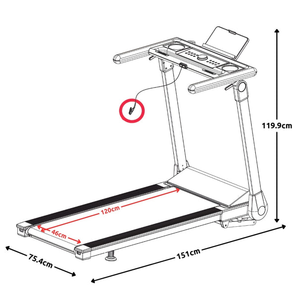Adidas T - 1 Folding Treadmill - Gymsportz