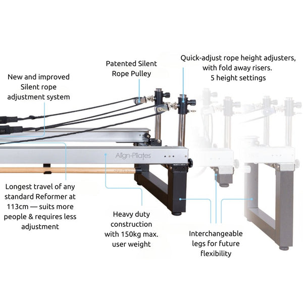 Align A8 - Pro Pilates Reformer - Gymsportz