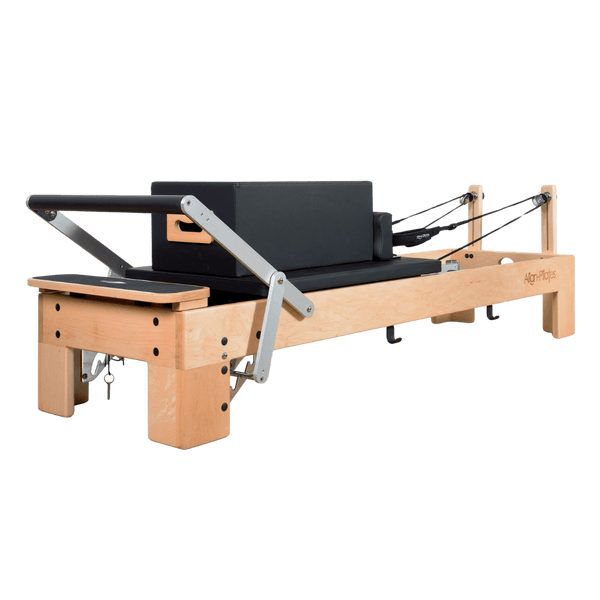 Align M8 - Pro Maple Wood Pilates Reformer with Sitting Box - Gymsportz