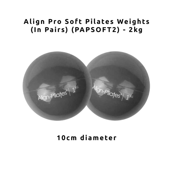 Align Pro Soft Pilates Weights (In Pairs) (PAPSOFT1/2/3) - Gymsportz