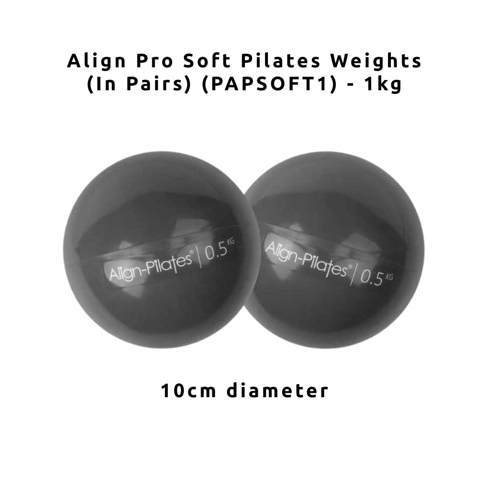 Align Pro Soft Pilates Weights (In Pairs) (PAPSOFT1/2/3) - Gymsportz