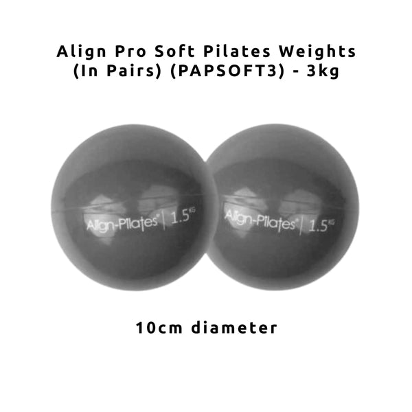 Align Pro Soft Pilates Weights (In Pairs) (PAPSOFT1/2/3) - Gymsportz