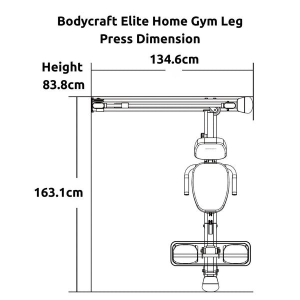 Bodycraft Elite Home Gym Leg Press Option (6056LP) - Gymsportz