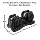 Bowflex SelectTech 52 Dumbbells (In Pairs) - Gymsportz