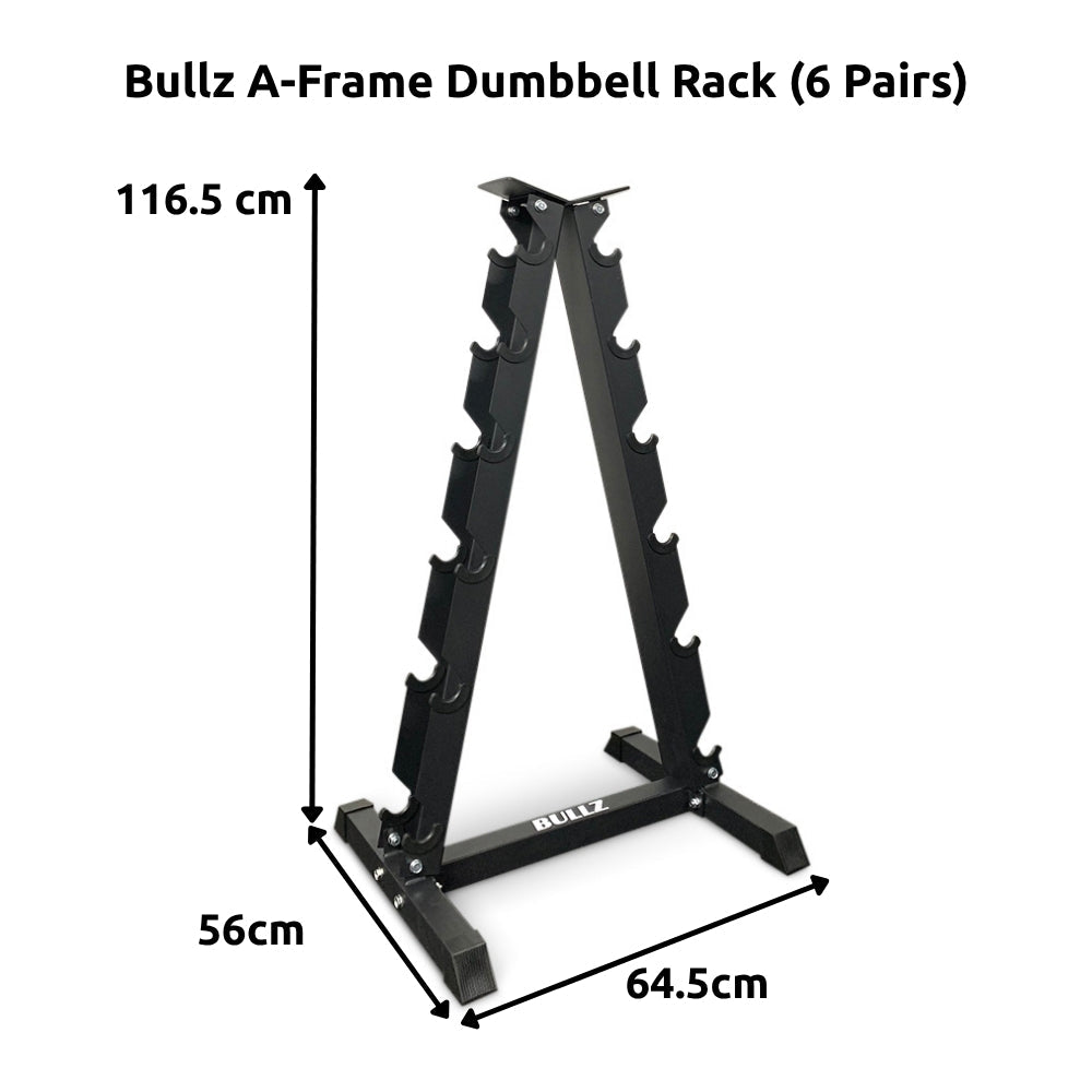 Bullz A-Frame Dumbbell Rack - Gymsportz