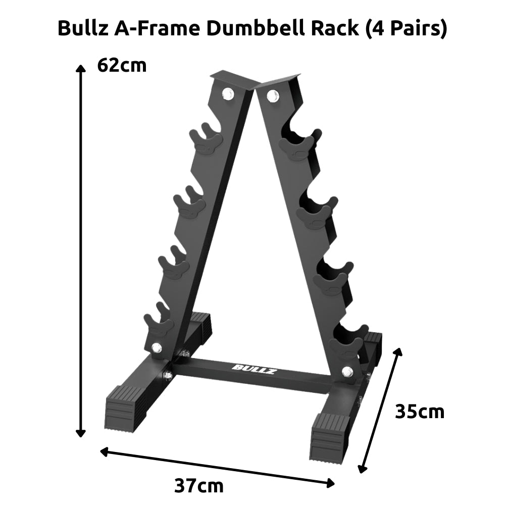 Bullz A-Frame Dumbbell Rack - Gymsportz