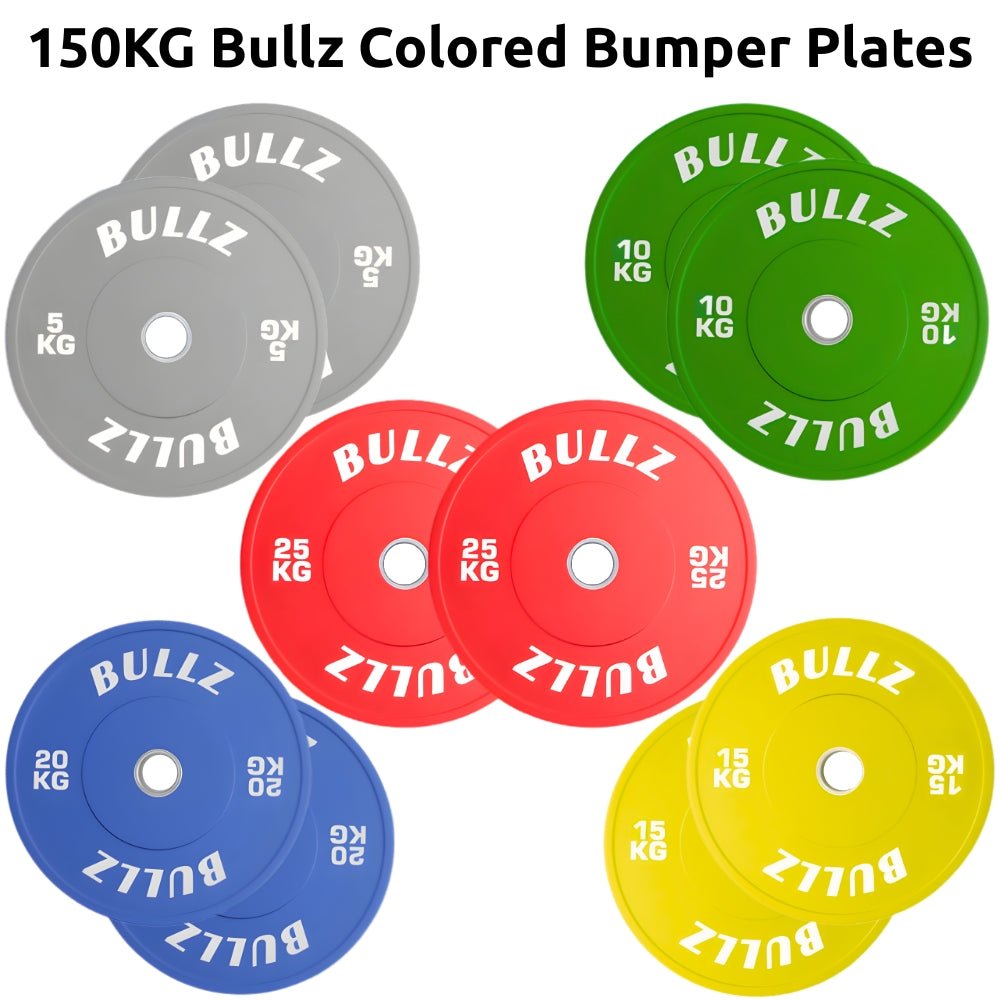 Bullz Colored Bumper Plates Set - Gymsportz