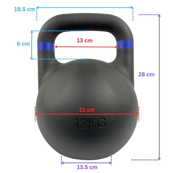 Bullz Powder Coated Competition Kettlebell - Gymsportz