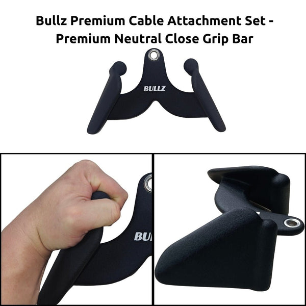 Bullz Premium Cable Attachment Set - Gymsportz