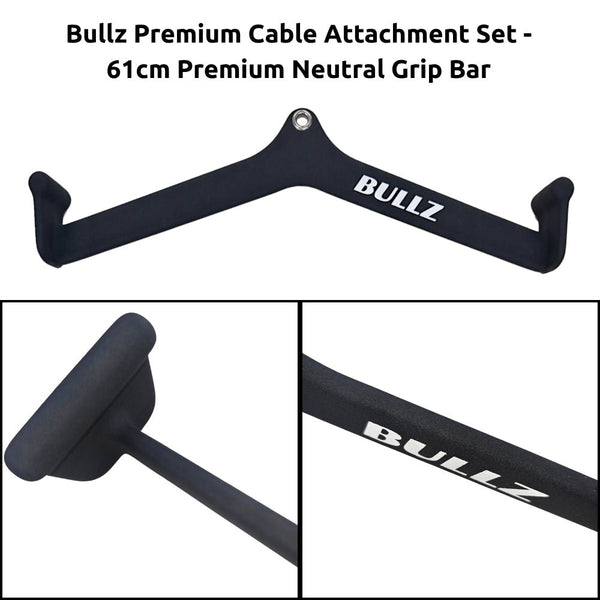 Bullz Premium Cable Attachment Set - Gymsportz