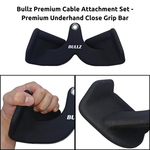 Bullz Premium Cable Attachment Set - Gymsportz