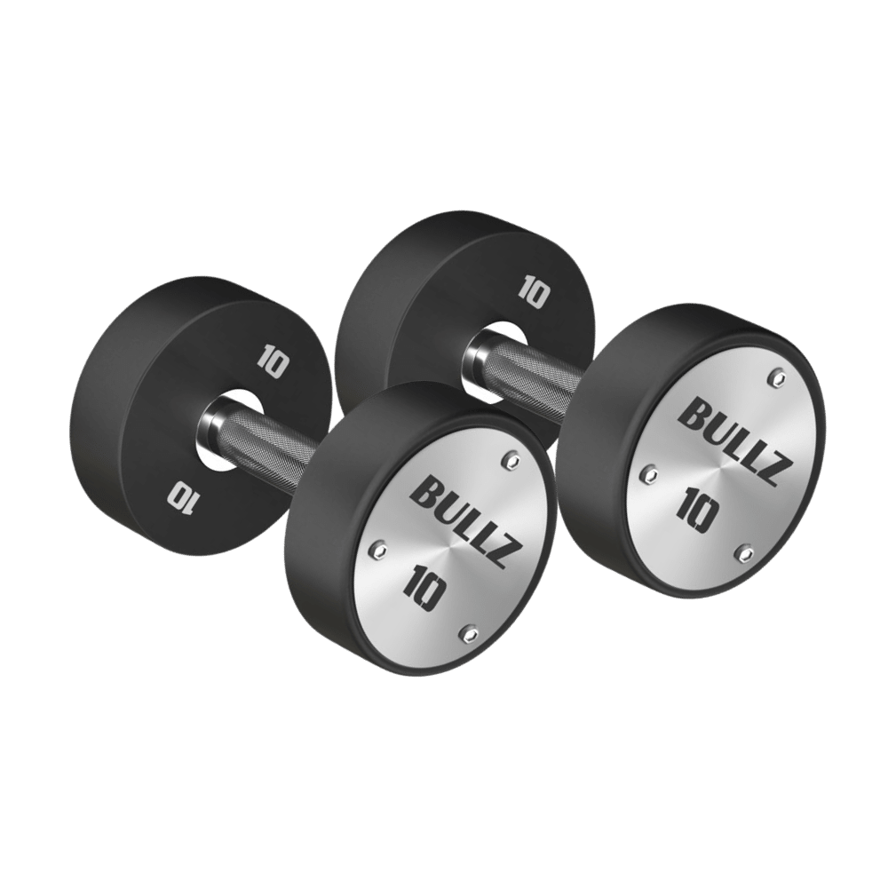 Bullz Premium Urethane Round Dumbbell Set B (2.5KG TO 25KG) - Gymsportz