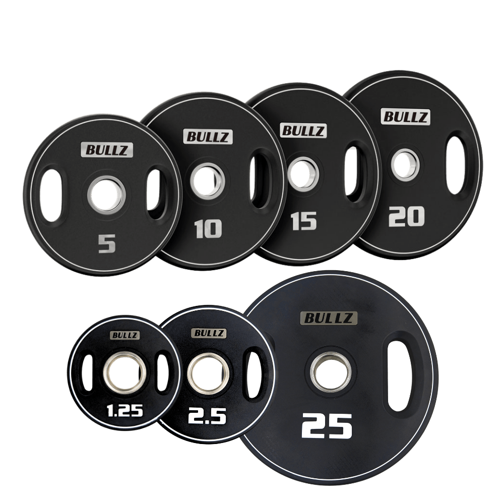Bullz Urethane Olympic Double Handle Plates (2 inch) - Gymsportz