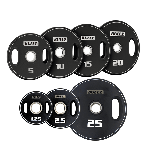 Bullz Urethane Olympic Double Handle Plates Set (2 inch) - Gymsportz