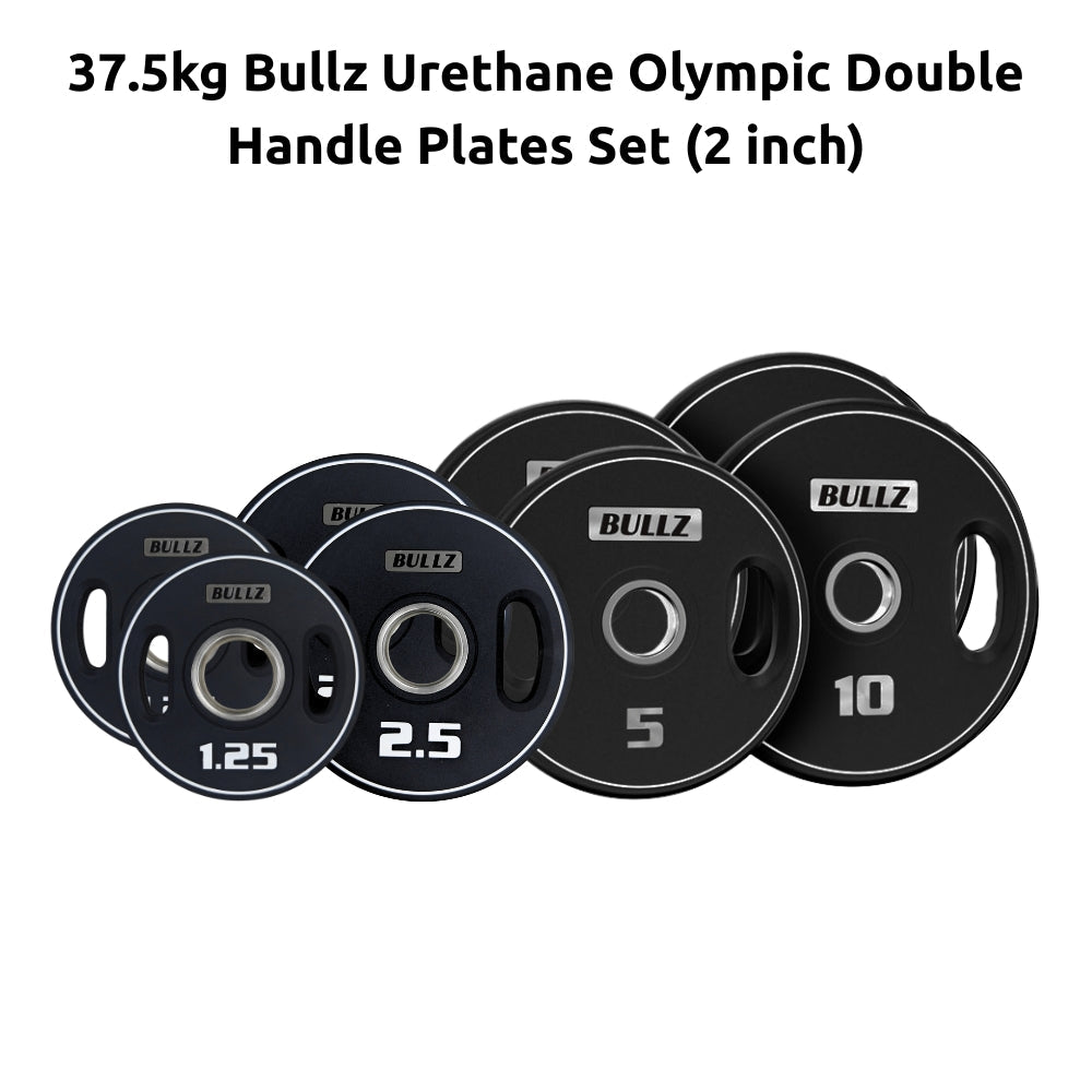 Bullz Urethane Olympic Double Handle Plates Set (2 inch) - Gymsportz