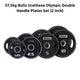 Bullz Urethane Olympic Double Handle Plates Set (2 inch) - Gymsportz