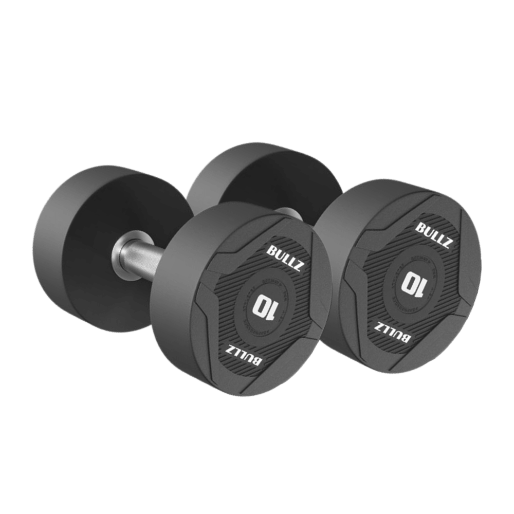 Bullz Urethane Round Dumbbell Set A (1KG to 10KG) - Gymsportz