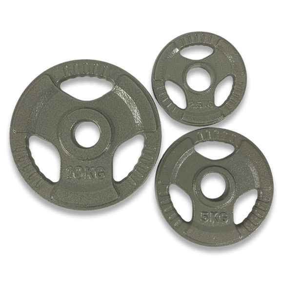 Cast Iron Olympic Tri - Grip Plates Set (2 inch) - Gymsportz