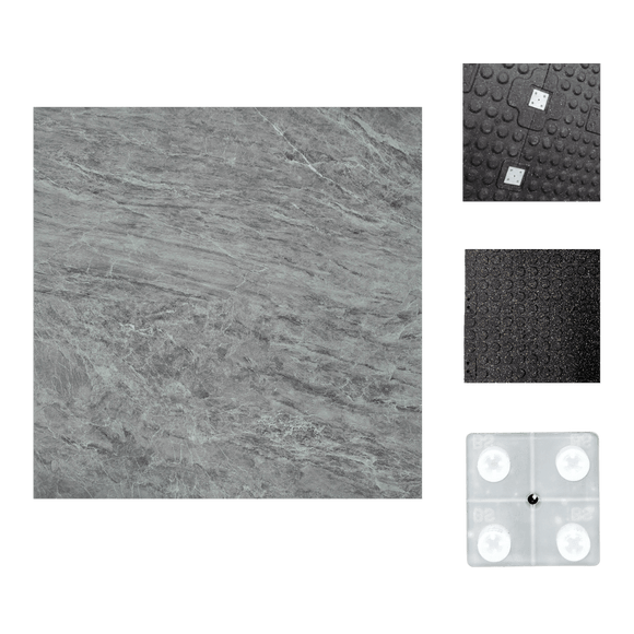 Durapro Premium Series Gym Mat (20mm) - Marble Jade - Gymsportz