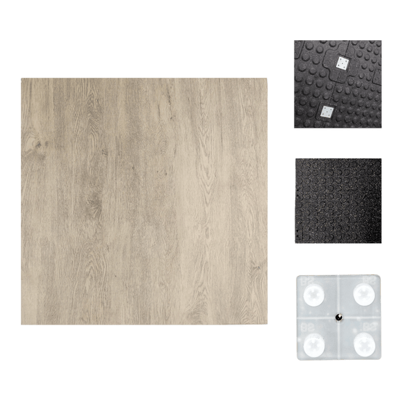 Durapro Premium Series Gym Mat (20mm) - Woody Walnut - Gymsportz