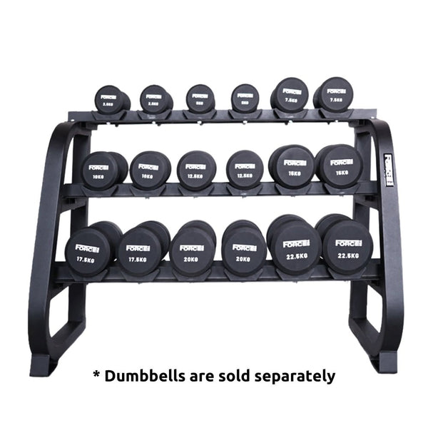 Force USA 3 Tier Round Dumbbell Rack - Gymsportz